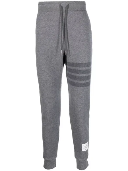 Pantaloni Thom Browne de lână cu dungi gri