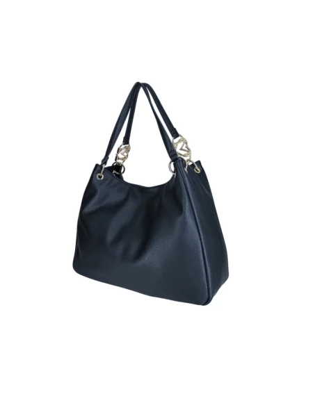 Shopperka Love Moschino skórzana czarna