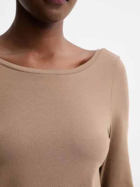 Лонгслів MUUV. оголена спина 0 коричневий