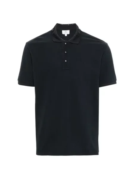 Koszulka polo Woolrich z logo niebieska