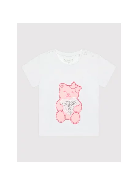 Guess T-Shirt Regular Fit λευκό