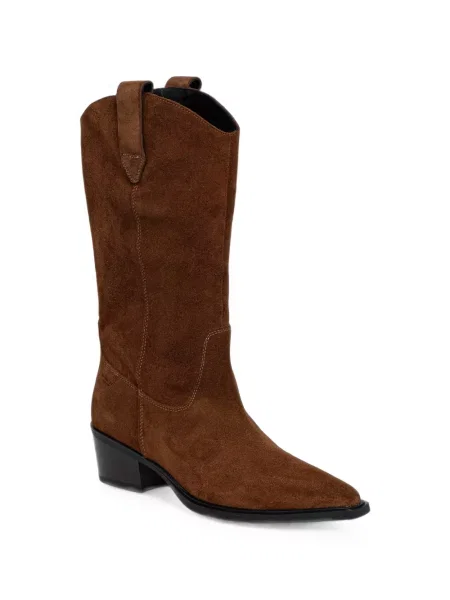 Botine Vagabond din piele de căprioară maro