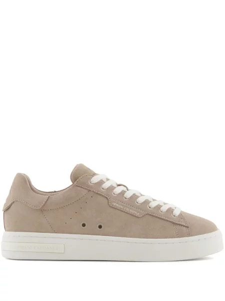 Sneakerși Armani Exchange din piele de căprioară