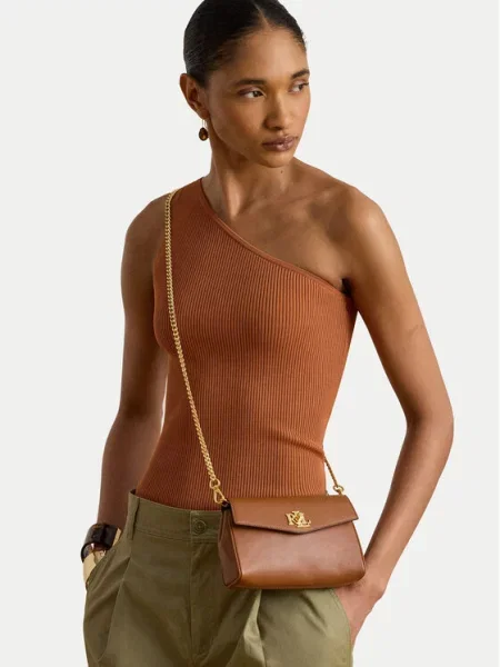 Lauren Ralph Lauren Taška cez rameno hnedá