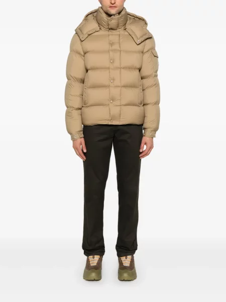 Geacă cu puf Moncler maro