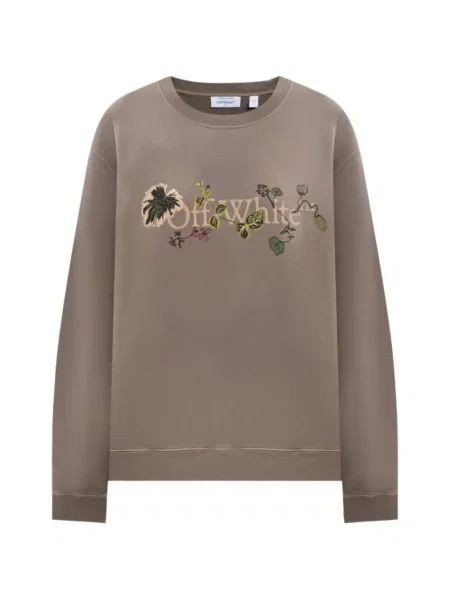 Virágos melegítő felső Off-white nyomtatás fehér