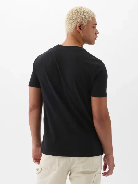 GAP Tricou / alb negru