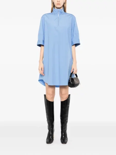 Rochie mini Jnby din poplin albastru