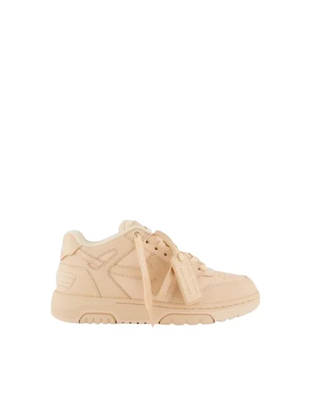 Sneakersy Off-white skórzane biznesowe białe