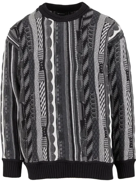 Colucci Pulover gri / gri închis / negru alb