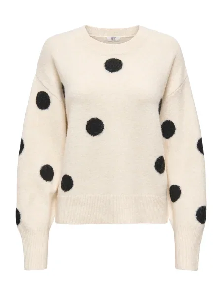 JDY Pulover JDYMONICA negru alb