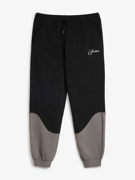 Spodnie joggingowe z miękkiej bawełny organicznej czarne