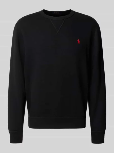 Bluza o kroju regular fit z mieszanki bawełny Polo Ralph Lauren czarna