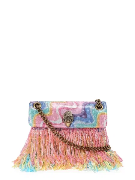 Kurt Geiger London crossbody torbica Mini Kensington roza