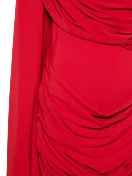 Rochie mini De La Vali drapată roșu