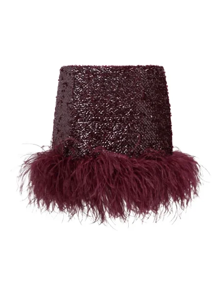 Mała mały spódnica mini 16arlington w piórka czerwona