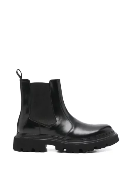 Botine chelsea Corneliani cu platformă negru