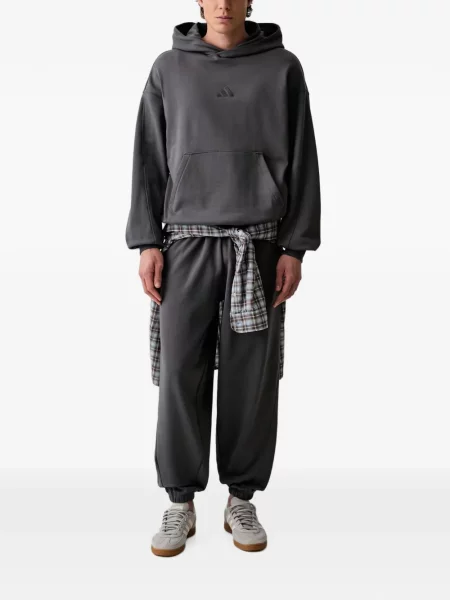 Pantaloni Adidas cu imagine cu model leopard alergare violet