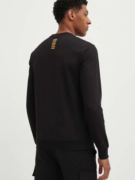 Mikina Emporio Armani s potiskem černá