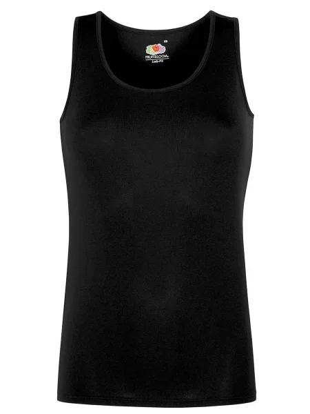 Tricou Fruit Of The Loom fără mâneci negru