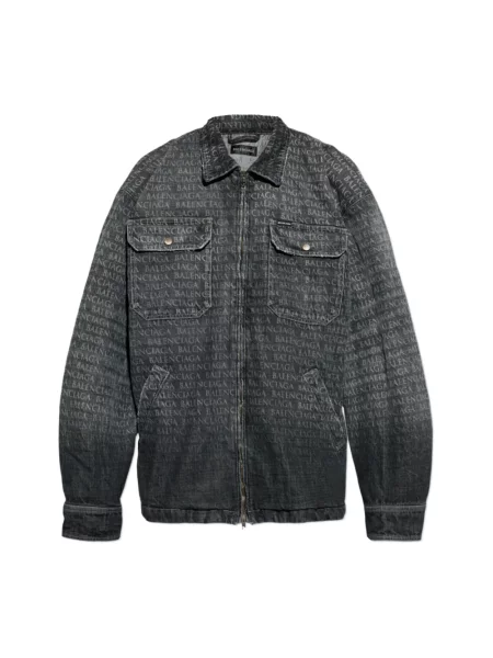 Kurtka jeansowa Balenciaga szara