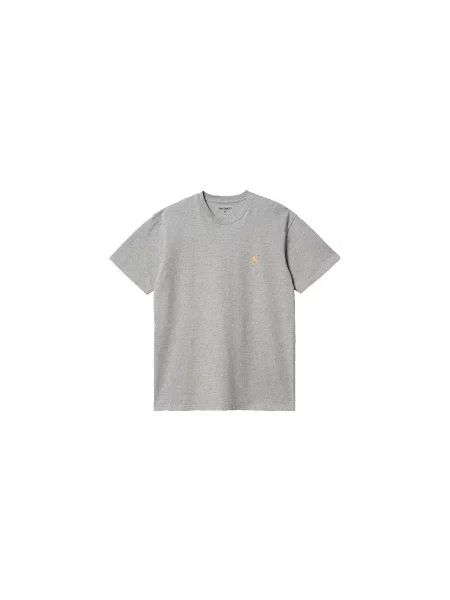 T-shirt o kroju regular fit z wyhaftowanym logo model ‘Chase’ Carhartt Wip szara