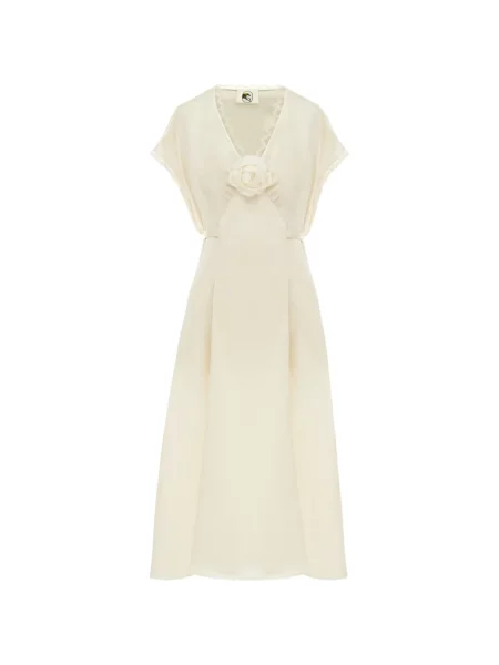 Rochie midi Sleeper din satin până la genunchi de costum