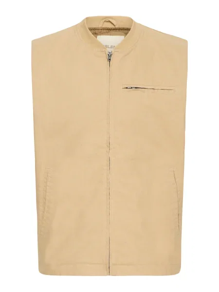 BLEND Brezrokavnik temno bež