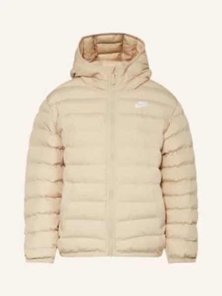 Kurtka dziecięca Nike Sportswear Lightweight Synthetic Fill sanddrift/sanddrift/white brązowa