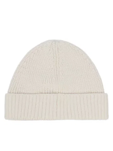 Set šal + kapa Calvin Klein Jeans Knitted Scarf Beanie Giftbox Kremna bež