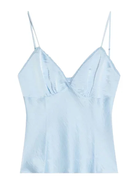 Bershka Top nebeško modra