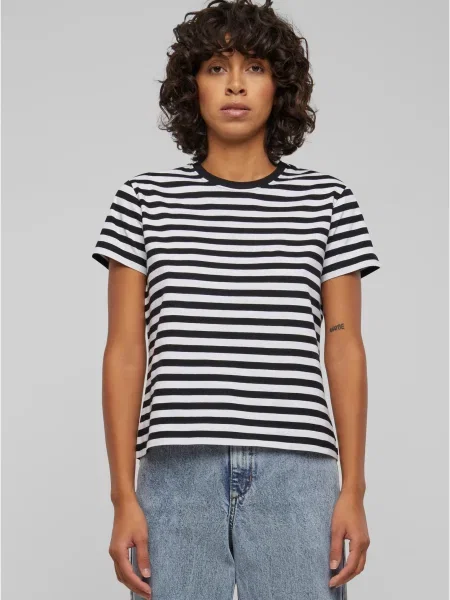 Tricou Urban Classics cu dungi alb