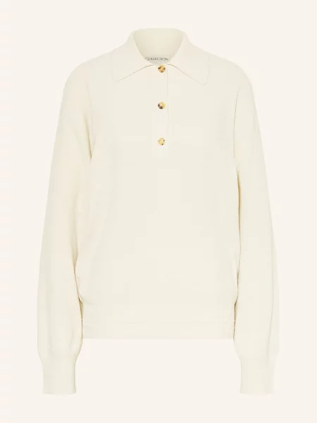 Calvin Klein Collection Hedvábný Svetr Helga bílá