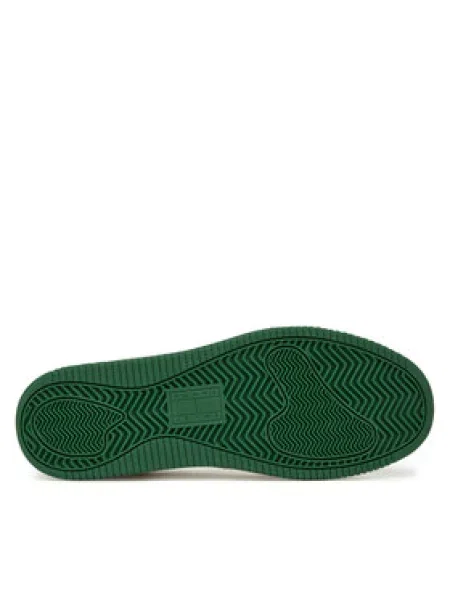 Tommy Jeans Sneakersy Tjw Retro Basket Washed Suede bílá