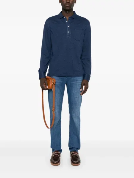 Dlouhé lněné kalhoty Polo Ralph Lauren bílé