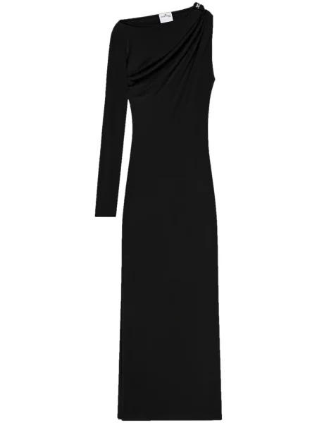 Maksi sukienka maxi Courreges asymetryczna czarna