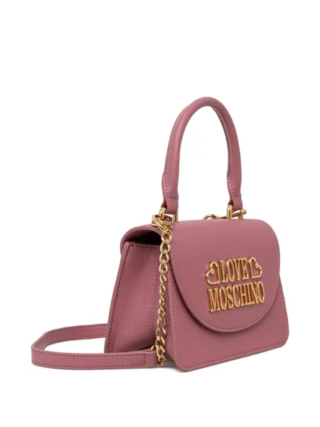 Rankinė Love Moschino su autografu rožinė