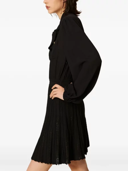Scurt rochie Twinset tricotate negru