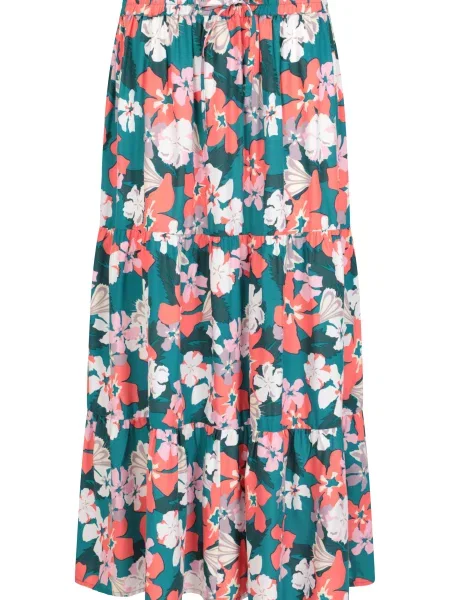 Palermo warstwowa spódnica midi Green