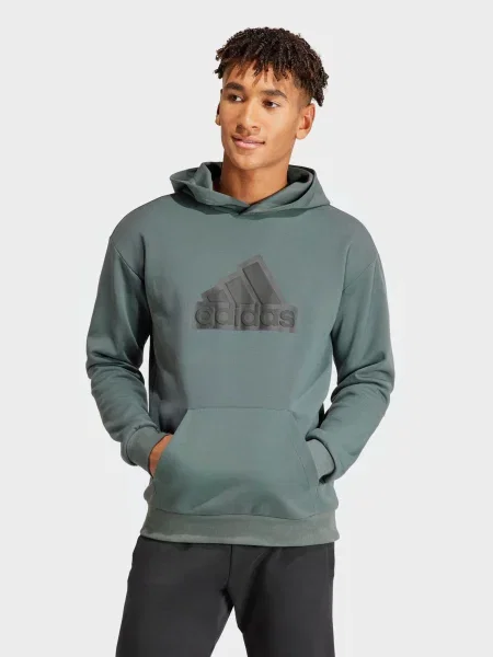 Худі adidas Future Icons Badge of Sport темно-сірий бавовна/поліестер сіре