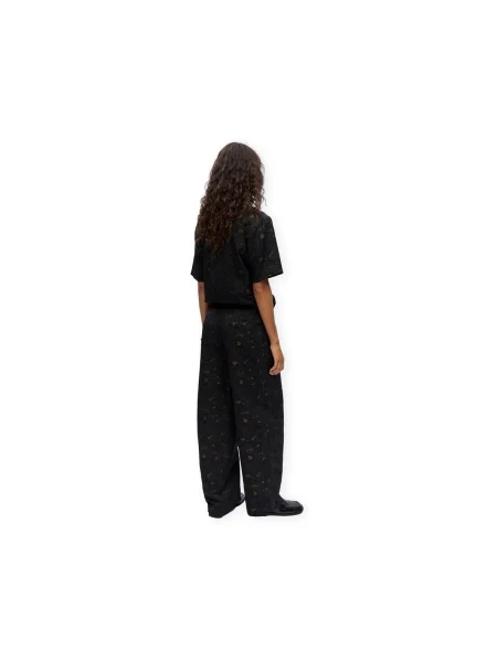 OBJECT Pantaloni cutați OBJLOVIA maro negru