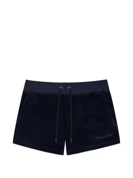 Pantaloni scurți Sporty & Rich cu autograf albastru