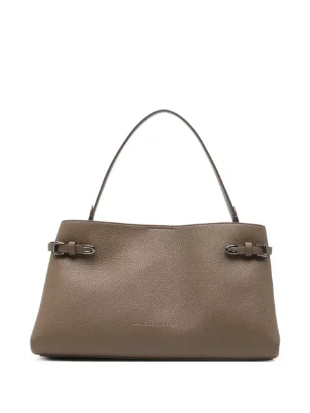 Bőr shopper táska Brunello Cucinelli barna