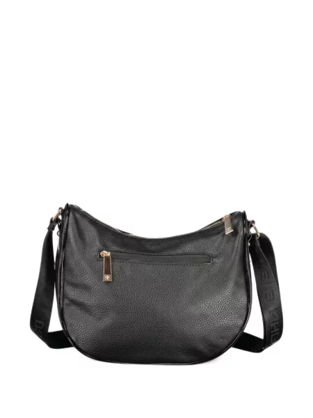 Csíkos crossbody táska Laura Biagiotti fekete