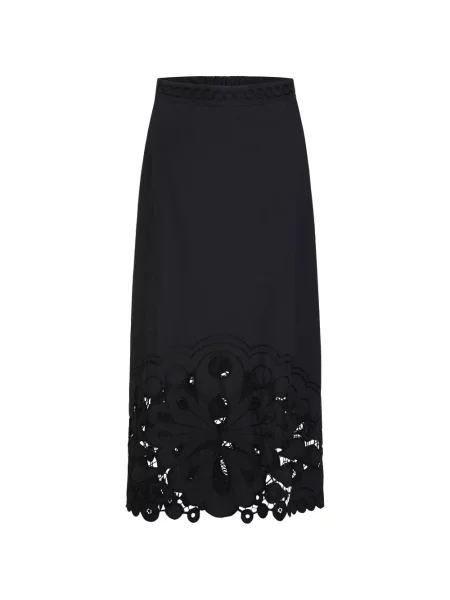 Spódnica midi Marie Oliver koronkowa do kolan czarna