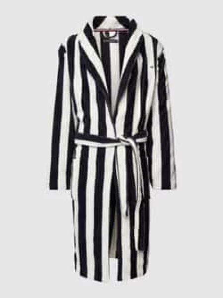 Wielobarwność szlafrok Tommy Hilfiger w paski granatowy
