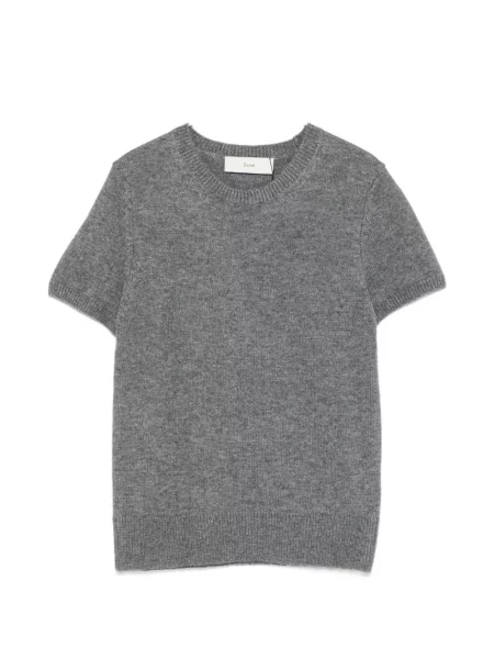 Scurt tricou Dunst cu decolteu rotund gri