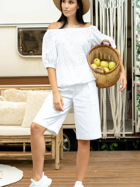 Лляні Шорти RiMari білий