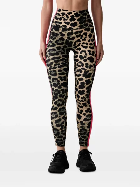 Leggings P.e Nation cu dungi cu imagine maro