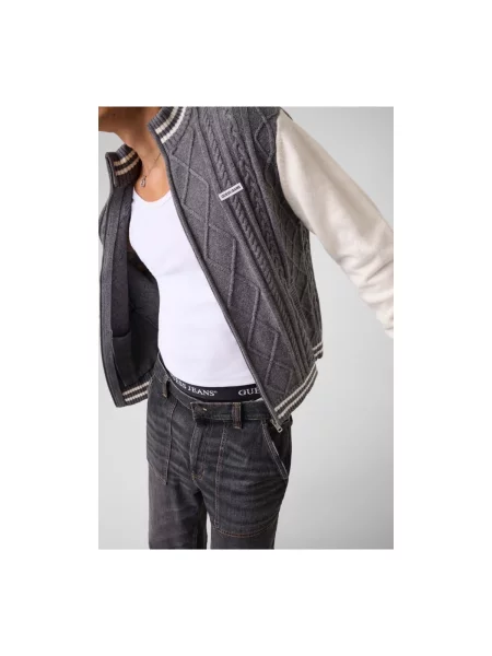 Cardigan Guess de lână gri